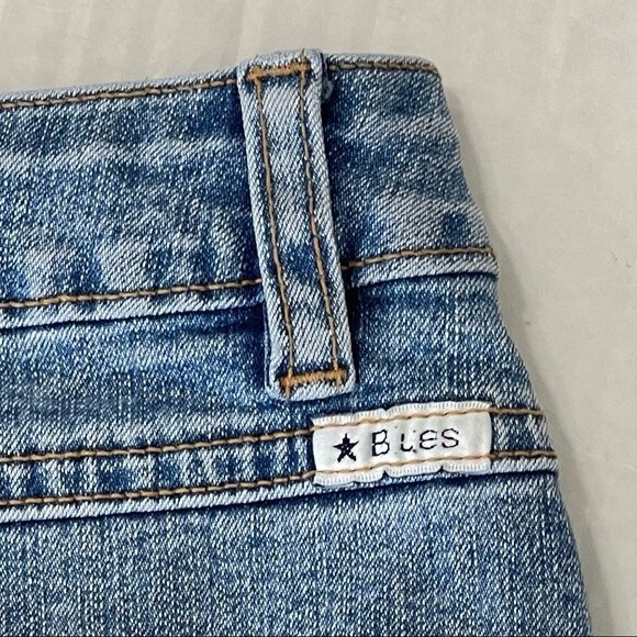 Vintage Carolina Blues Stretch Jeans Straight High Rise Blue Denim Size 8 Tall - Picture 9 of 15